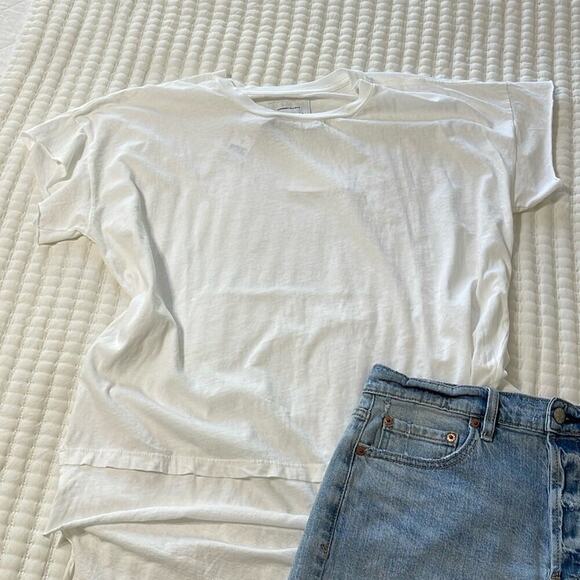 Current Elliott White The High Low Tee Size 2 (M) NWT - Picture 1 of 5
